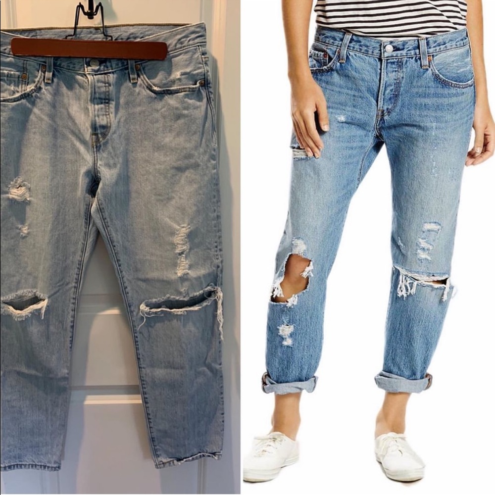 Levi’s Distressed 501CT Jeans